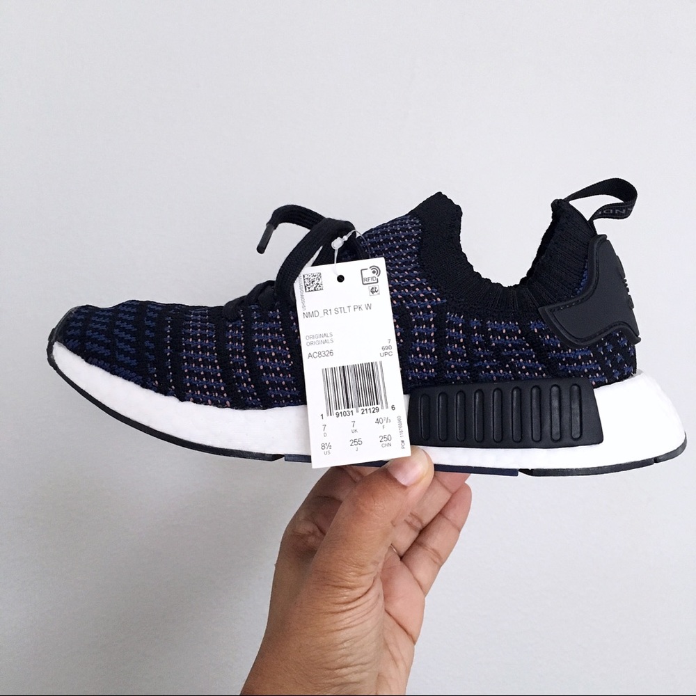 Adidas NMD _R1 STLT PK W Core Black Ash Pink - Picture 3 of 5